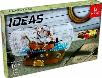 King Ideas 17303 Корабль в бутылке
