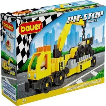 Bauer Pit Stop 816 С эвакуатором и гоночной машиной
