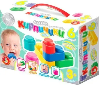 Десятое королевство Мягкие кирпичики с ионами серебра конструктор Extra 04060