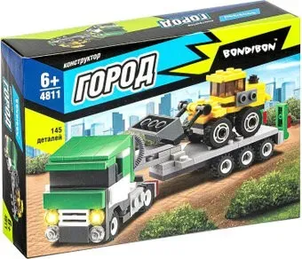 Bondibon Город ВВ4811 Тягач с платформой и бульдозер