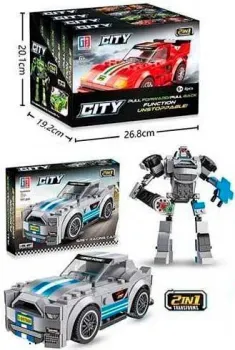 Great Friend Grey Racing Car City 123-586