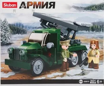 Sluban Армия ВОВ. Боевая машина БМ-13 Катюша M38-B0975 (201эл)