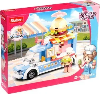 Sluban Розовая Мечта Фудтрак с бургерами M38-B0993B 10890986