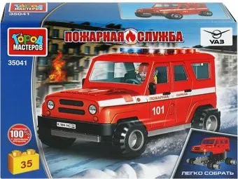 Город мастеров Uaz Hunter Пожарная служба SB-35041 (35эл)