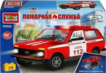 Город мастеров Lada 4x4: Пожарная служба 35020-KK (38эл)