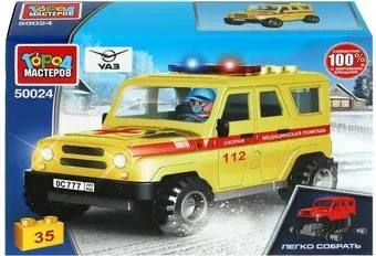 Город мастеров UAZ Hunter Скорая помощь SB-50024 (35эл)