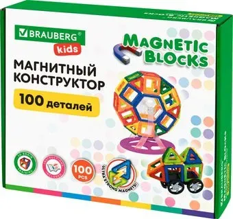 BRAUBERG Kids Magnetic Blocks 665720