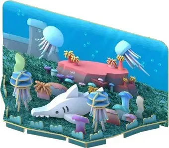 Halftoys Ocean Рыба-пила с диорамой HO001