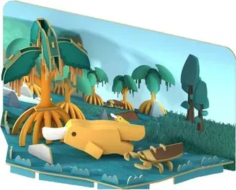 Halftoys Animal Утконос с диорамой HA012