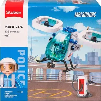 Sluban Полицейский вертолет M38-B1217C (135эл)