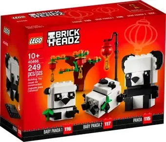 LEGO Brick Headz 40466 Панды на китайский Новый год