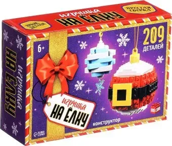 Unicon Игрушка на елку. Снежинка и Санта 10248697 (209эл)