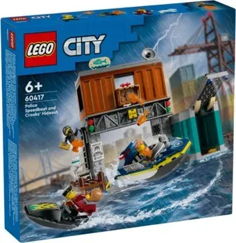 LEGO City 60417 Полицейский катер и логово мошенников