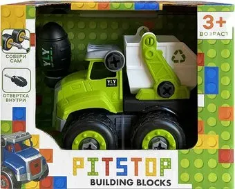 Pit Stop Building Blocks Мусоровоз