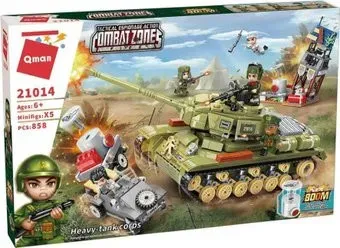 Qman Combat Zones 21014 Тяжелый танковый бой