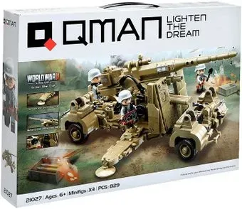 Qman Вторая мировая война. Зенитное орудие 21027 9672995 (829 эл)