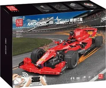 Mould King 18024A Автомобиль Formula 1. Красная ярость