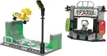 Miniso Snoopy Street Fair Building Blocks B 5635 Магазин скейтбордов