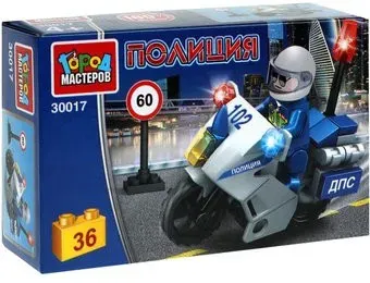 Город мастеров Полиция 30017-KK Полицейский на мотоцикле