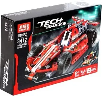 Jisi Bricks Tech Bricks 3412 Red Racing Car