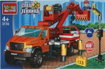 Город мастеров Спецтехника 5116-KK Газ садко Next с краном и люлькой