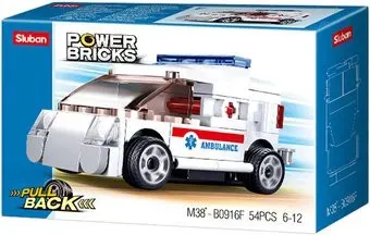 Sluban Power Bricks M38-B0916F Скорая