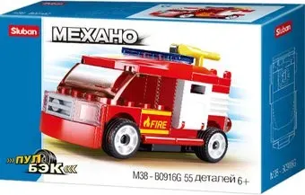 Sluban Power Bricks M38-B0916G Пожарная машина