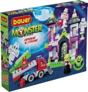 Bauer Monster blocks 823 Набор средний дом с привидениями, машиной