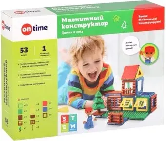 On Time Магнитный конструктор 45050 Домик в лесу