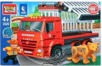 Город мастеров Город 3329-KK Камаз с клеткой. Побег тигра