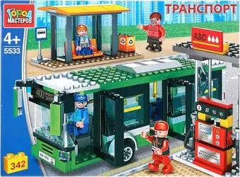 Город мастеров Транспорт 5533-KK Автобус с остановкой