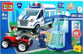 Город мастеров Полиция 3069-KK Газель. Пост ДПС
