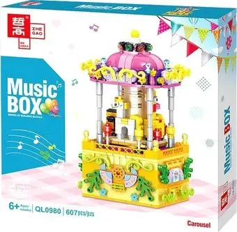 Zhe Gao Creator Classic QL0980 Музыкальная Шкатулка Карусель