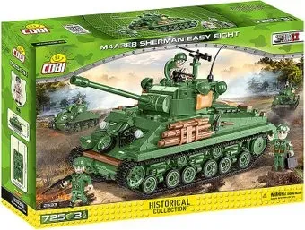 Cobi World War II 2533 M4A3E8 Sherman Easy Eight
