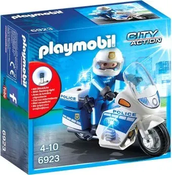 Playmobil PM6923 Полицейский мотоцикл со светодиодом