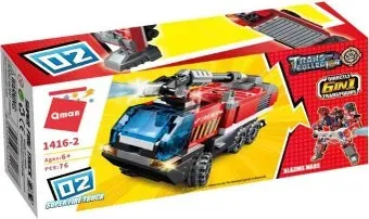 Qman Trans-Collector Blazing Mars 1416-2 Super Fire Truck