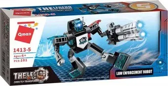 Qman The Legend Of Chariot 1413-5 Law Enforcement Robot
