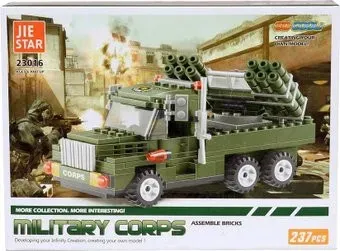 JIE-STAR Military Corps 23016 Военный фургон с ракетами