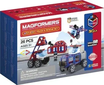 Magformers 717001 Amazing Police & Rescue Set