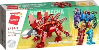 Qman Sura Mecha 1414-3 Roaring Flame - Stegosaurus