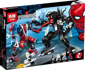 Lepin 07114 Spider-Man Mech vs. Venom Mech
