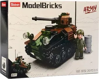 Sluban Модельки M38-B0750 Танк с фигуркой