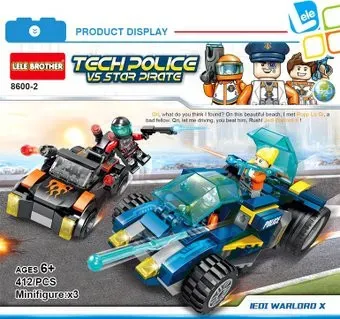 Lele Brother 8600-2 Tech Police vs Star pirate