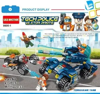Lele Brother 8600-1 Tech Police vs Star pirate