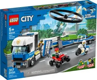LEGO City 60244 Полицейский вертолетный транспорт