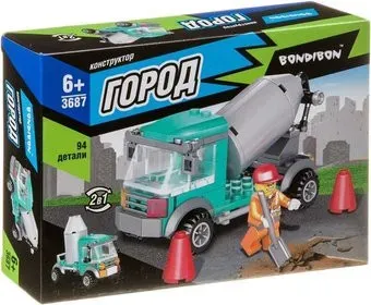 Bondibon Город 2 в 1 Бетономешалка ВВ3687
