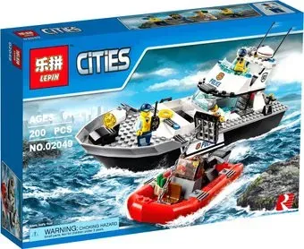 Lepin 02049 Полицейский патрульный катер