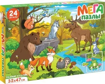 Puzzle Time Мега-пазл Лесные жители 9319943 (24эл)