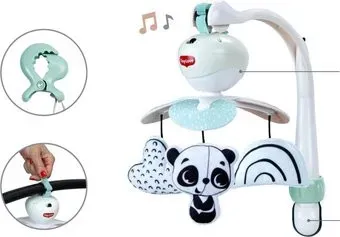 Tiny Love Black & White Decor 3 in 1 Take Along Mobile
