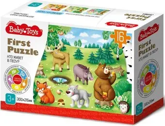 Baby Toys First Puzzle Кто живет в лесу 04190